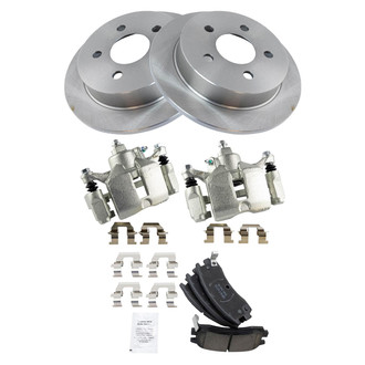 TRQ® - Rear Disc Brake Kit with Ceramic Pads and Calipers