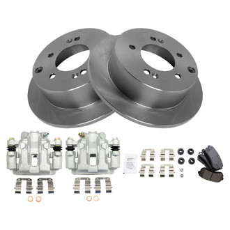 TRQ® - Rear Disc Brake Kit with Ceramic Pads and Calipers