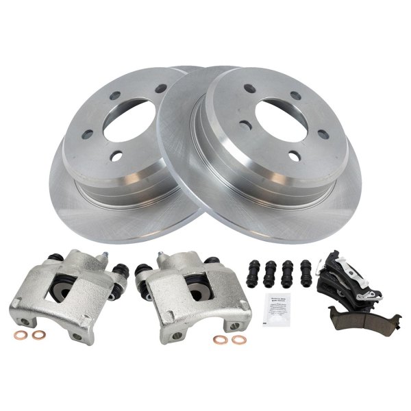 TRQ® - Ceramic Brake Pad & Rotor Kit with Calipers