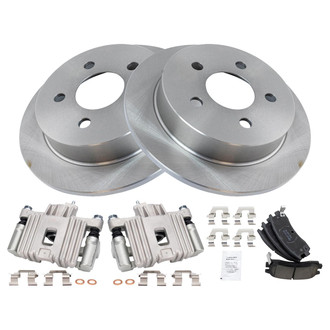 TRQ® - Rear Disc Brake Kit with Ceramic Pads and Calipers