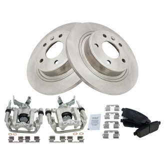 TRQ® - Rear Disc Brake Kit with Ceramic Pads and Calipers