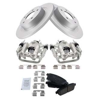 TRQ® - Rear Disc Brake Kit with Ceramic Pads and Calipers