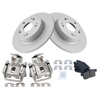 TRQ® - Rear Disc Brake Kit with Ceramic Pads and Calipers