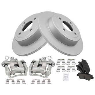 TRQ® - Rear Disc Brake Kit with Ceramic Pads and Calipers