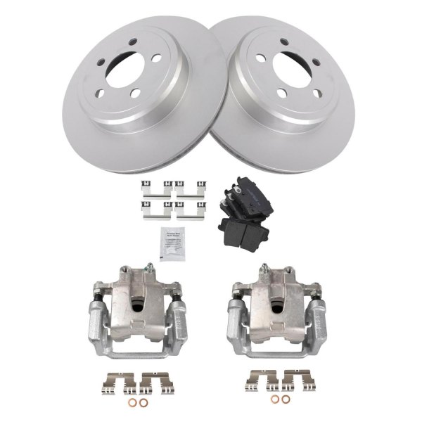 TRQ® - Ceramic Brake Pad & Rotor Kit with Calipers