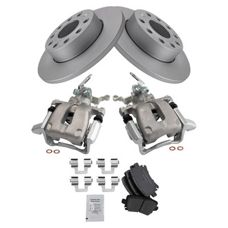 TRQ® - Rear Disc Brake Kit with Ceramic Pads and Calipers