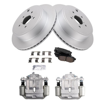 TRQ® - Rear Disc Brake Kit with Ceramic Pads and Calipers