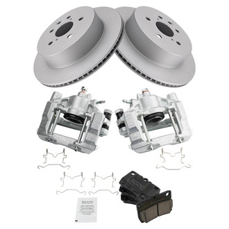 TRQ® - Rear Disc Brake Kit with Ceramic Pads and Calipers