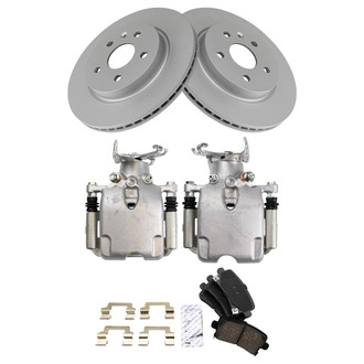 TRQ® - Rear Disc Brake Kit with Ceramic Pads and Calipers