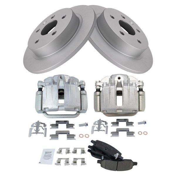 TRQ® - Ceramic Brake Pad & Rotor Kit with Calipers