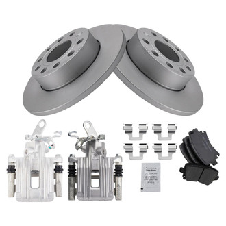 TRQ® - Rear Disc Brake Kit with Ceramic Pads and Calipers