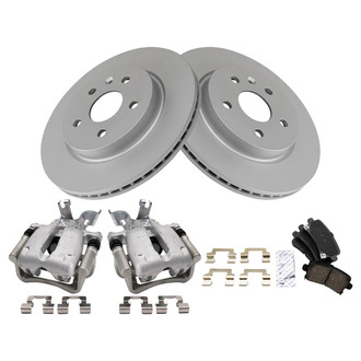 TRQ® - Rear Disc Brake Kit with Ceramic Pads and Calipers