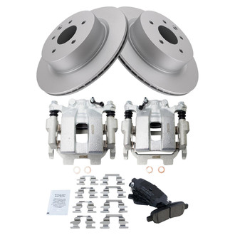 TRQ® - Rear Disc Brake Kit with Ceramic Pads and Calipers