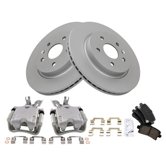 TRQ® - Rear Disc Brake Kit with Ceramic Pads and Calipers