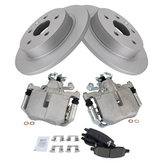 TRQ® - Rear Disc Brake Kit with Ceramic Pads and Calipers