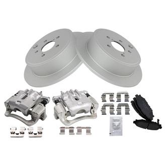 TRQ® - Rear Disc Brake Kit with Ceramic Pads and Calipers