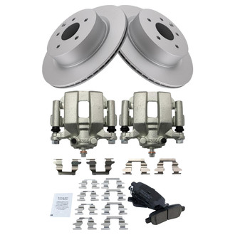 TRQ® - Rear Disc Brake Kit with Ceramic Pads and Calipers