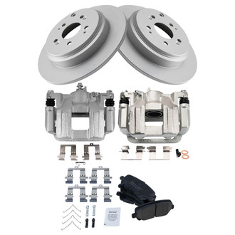 TRQ® - Rear Disc Brake Kit with Ceramic Pads and Calipers