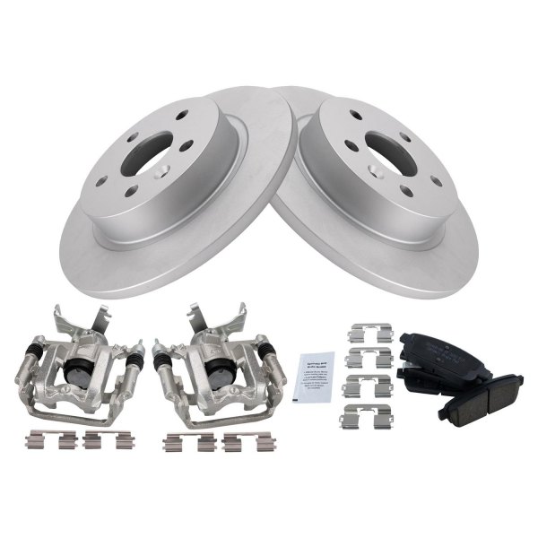 TRQ® - Ceramic Brake Pad & Rotor Kit with Calipers