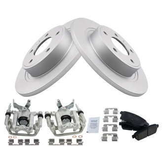 TRQ® - Rear Disc Brake Kit with Ceramic Pads and Calipers