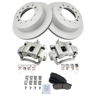TRQ® - Rear Disc Brake Kit with Ceramic Pads and Calipers