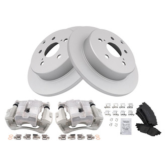 TRQ® - Rear Disc Brake Kit with Ceramic Pads and Calipers