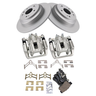 TRQ® - Rear Disc Brake Kit with Ceramic Pads and Calipers