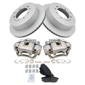 TRQ® - Rear Disc Brake Kit with Ceramic Pads and Calipers