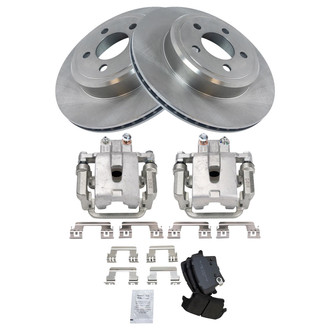 TRQ® - Rear Disc Brake Kit with Semi-Metallic Pads and Calipers