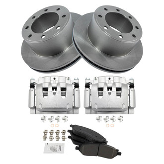 TRQ® - Rear Disc Brake Kit with Semi-Metallic Pads and Calipers