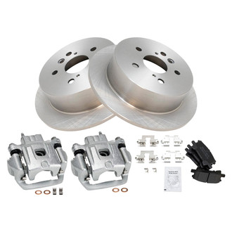 TRQ® - Disc Brake Kit with Semi-Metallic Pads and Calipers
