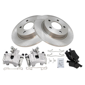 TRQ® - Disc Brake Kit with Semi-Metallic Pads and Calipers