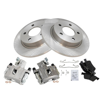 TRQ® - Rear Disc Brake Kit with Semi-Metallic Pads and Calipers