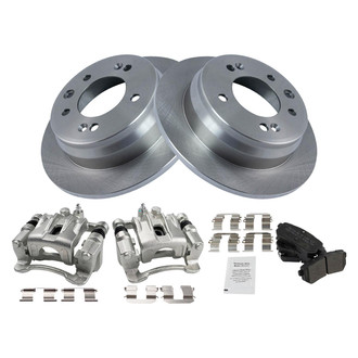 TRQ® - Disc Brake Kit with Semi-Metallic Pads and Calipers