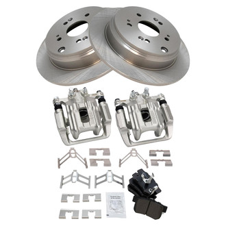 TRQ® - Disc Brake Kit with Semi-Metallic Pads and Calipers