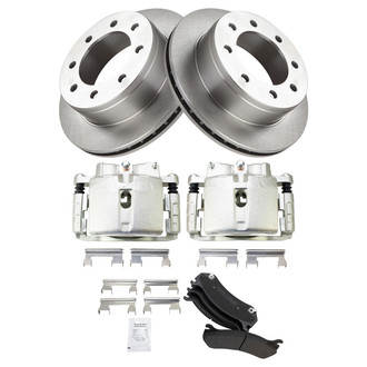 TRQ® - Rear Disc Brake Kit with Semi-Metallic Pads and Calipers