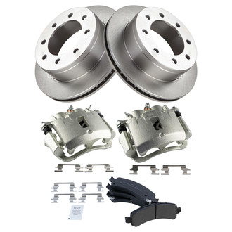 TRQ® - Rear Disc Brake Kit with Semi-Metallic Pads and Calipers