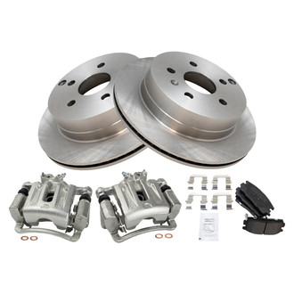 TRQ® - Disc Brake Kit with Semi-Metallic Pads and Calipers