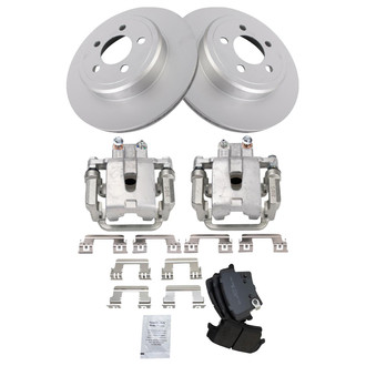 TRQ® - Rear Disc Brake Kit with Semi-Metallic Pads and Calipers