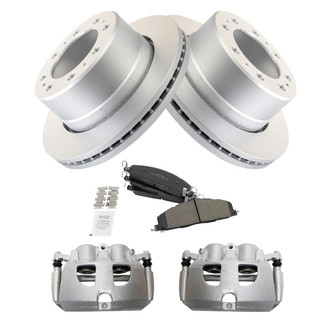 TRQ® - Rear Disc Brake Kit with Semi-Metallic Pads and Calipers