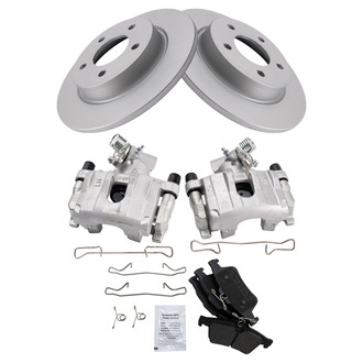 TRQ® - Rear Disc Brake Kit with Semi-Metallic Pads and Calipers