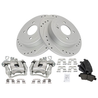 TRQ® - Performance Ceramic Brake Kit with Calipers