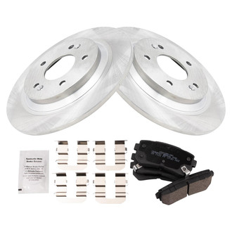 TRQ® - Rear Disc Brake Kit with Ceramic Pads