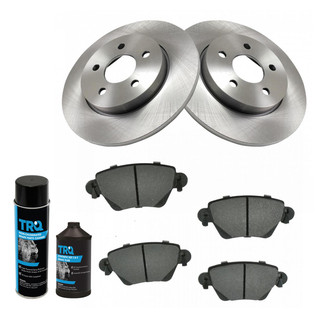 TRQ® - Rear Disc Brake Kit with Semi-Metallic Pads