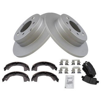 TRQ® - Disc Brake Kit with Ceramic Pads and Shoes