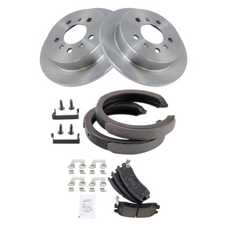 TRQ® - Disc Brake Kit with Ceramic Pads and Shoes
