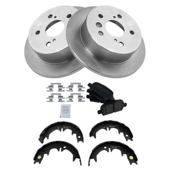 TRQ® - Disc Brake Kit with Ceramic Pads and Shoes