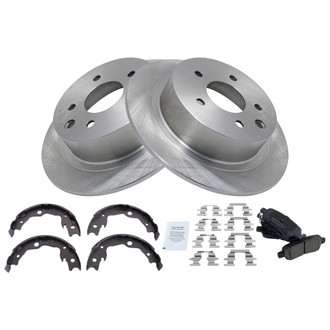 TRQ® - Disc Brake Kit with Ceramic Pads and Shoes