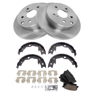 TRQ® - Disc Brake Kit with Ceramic Pads and Shoes