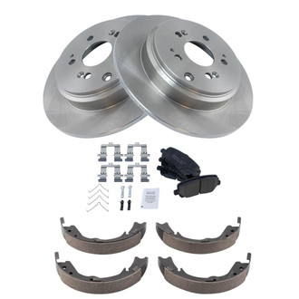 TRQ® - Disc Brake Kit with Ceramic Pads and Shoes